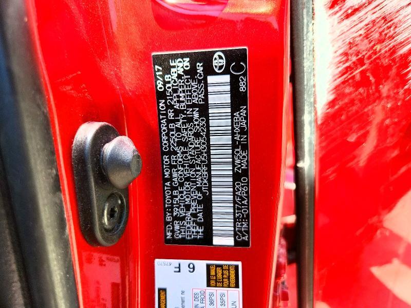 2017 TOYOTA PRIUS ONE — Фото 12 из 12