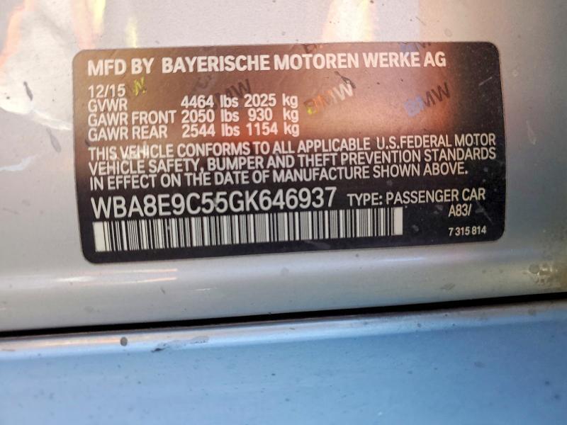 WBA8E9C55GK646937 2016 BMW 328 photo no. 12