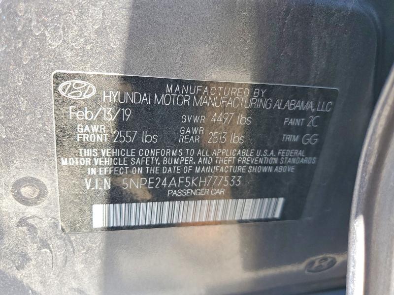 2019 HYUNDAI SONATA SE — Фото 12 из 12