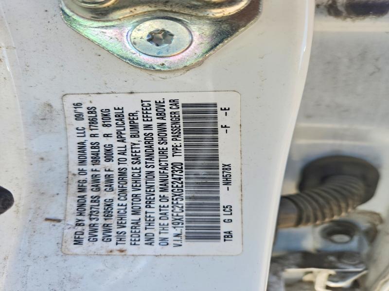 19XFC2F5XGE247320 2016 HONDA CIVIC photo no. 12