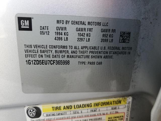 2012 CHEVROLET MALIBU 2LT — Фото 13 из 13