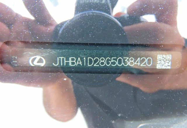 JTHBA1D28G5038420 2016 LEXUS IS photo no. 10