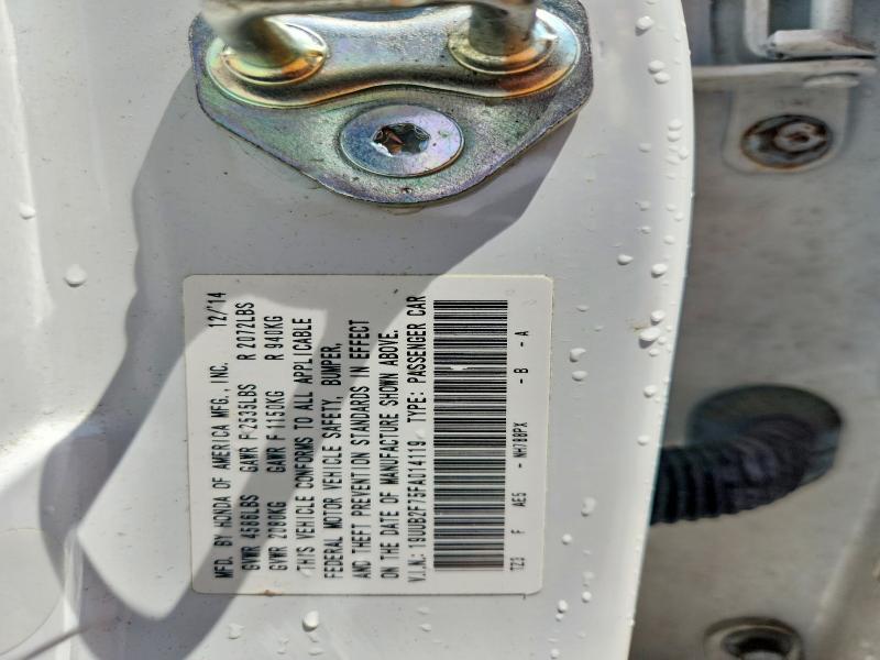 19UUB2F75FA014119 2015 ACURA TLX photo no. 12