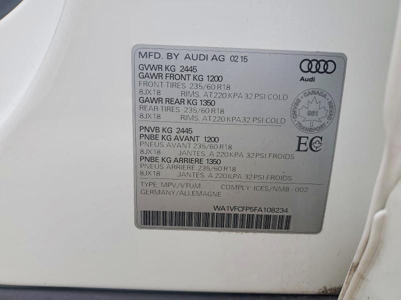 2015 AUDI Q5 PRESTIGE — Фото 14 из 14