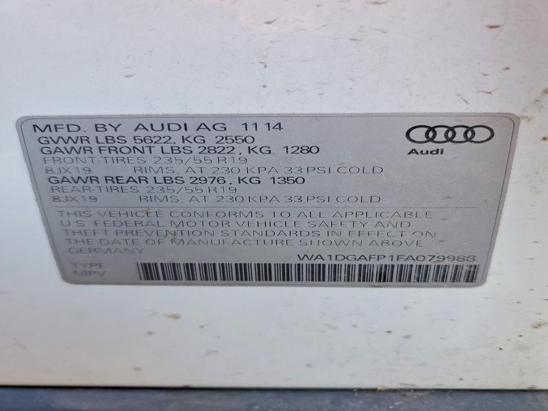 2015 AUDI Q5 PREMIUM PLUS — Фото 13 из 13