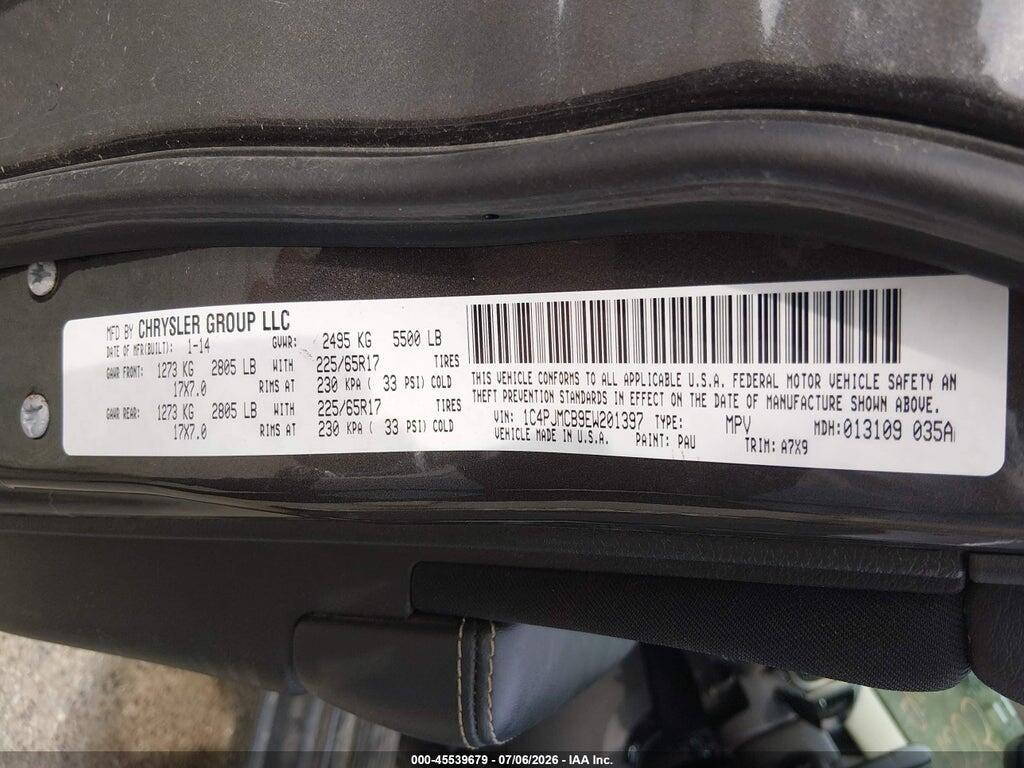 1C4PJMCB9EW201397 2014 JEEP CHEROKEE photo no. 9