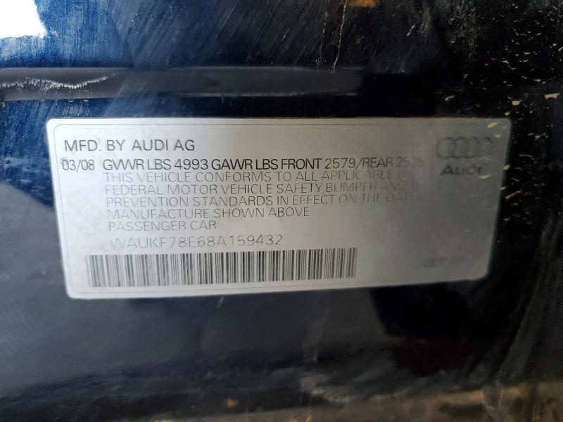 2008 AUDI A4 2.0T AVANT QUATTRO — Фото 12 из 12