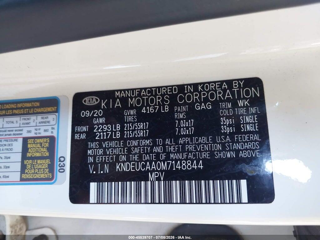 KNDEUCAA0M7148844 2021 KIA SELTOS photo no. 9