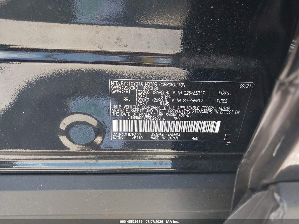 JTMRWRFV5RD269016 2024 TOYOTA RAV4 HYBRID photo no. 9