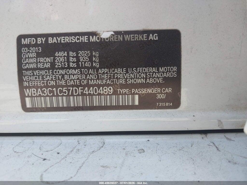 WBA3C1C57DF440489 2013 BMW 328I photo no. 9