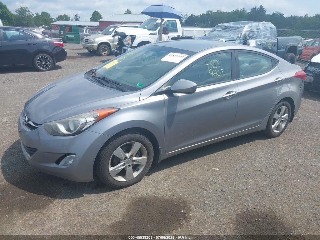 KMHDH4AE8CU393654 2012 HYUNDAI ELANTRA photo no. 2