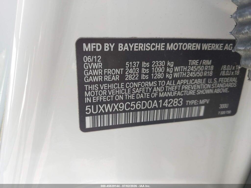 5UXWX9C56D0A14283 2013 BMW X3 photo no. 9