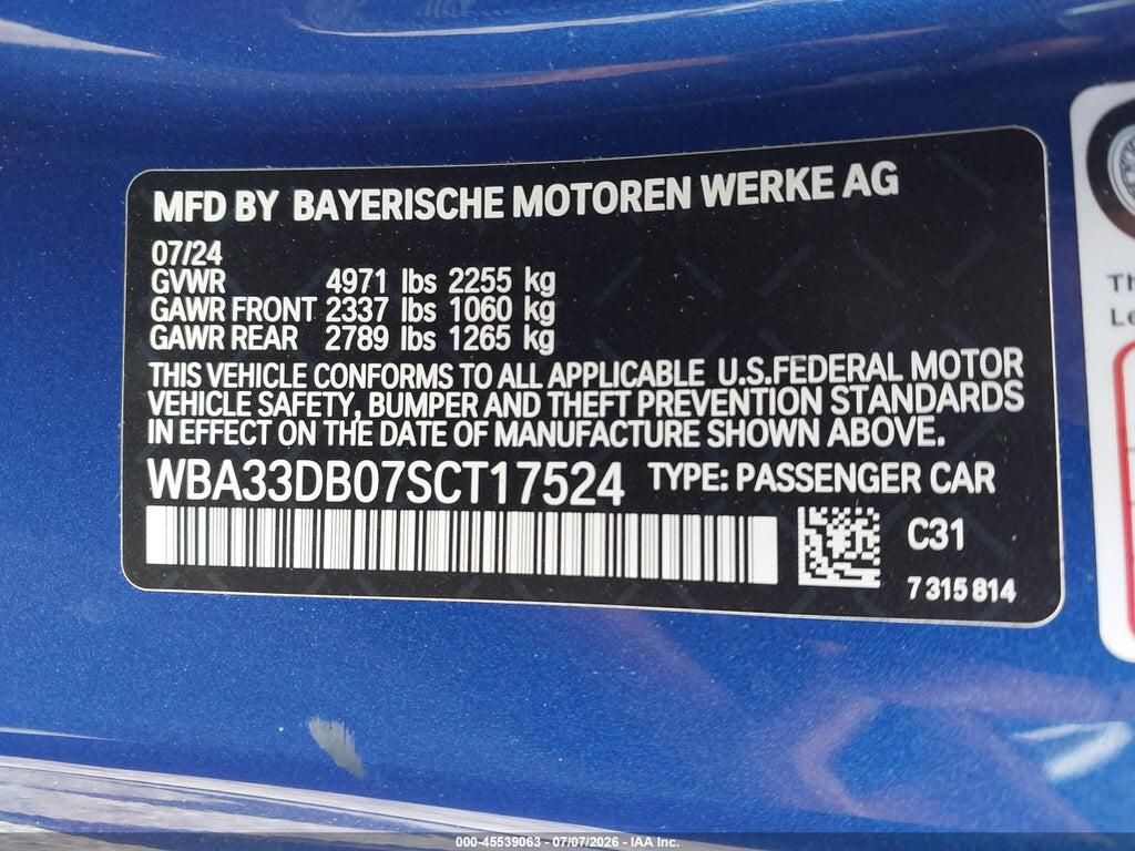 WBA33DB07SCT17524 2025 BMW 430I photo no. 9