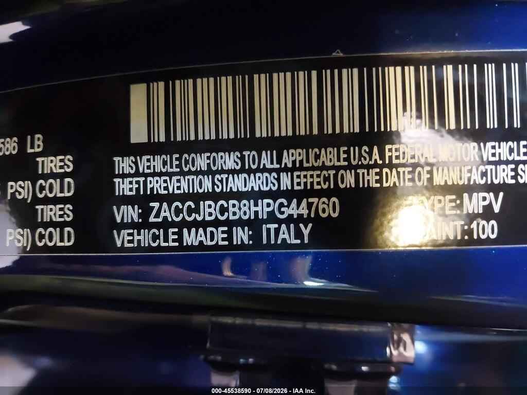 ZACCJBCB8HPG44760 2017 JEEP RENEGADE photo no. 9