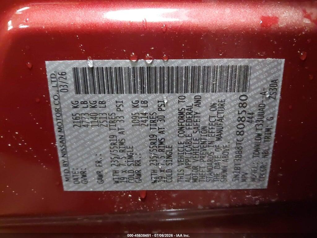 5N1BT3BB8TC808580 2026 NISSAN ROGUE photo no. 9