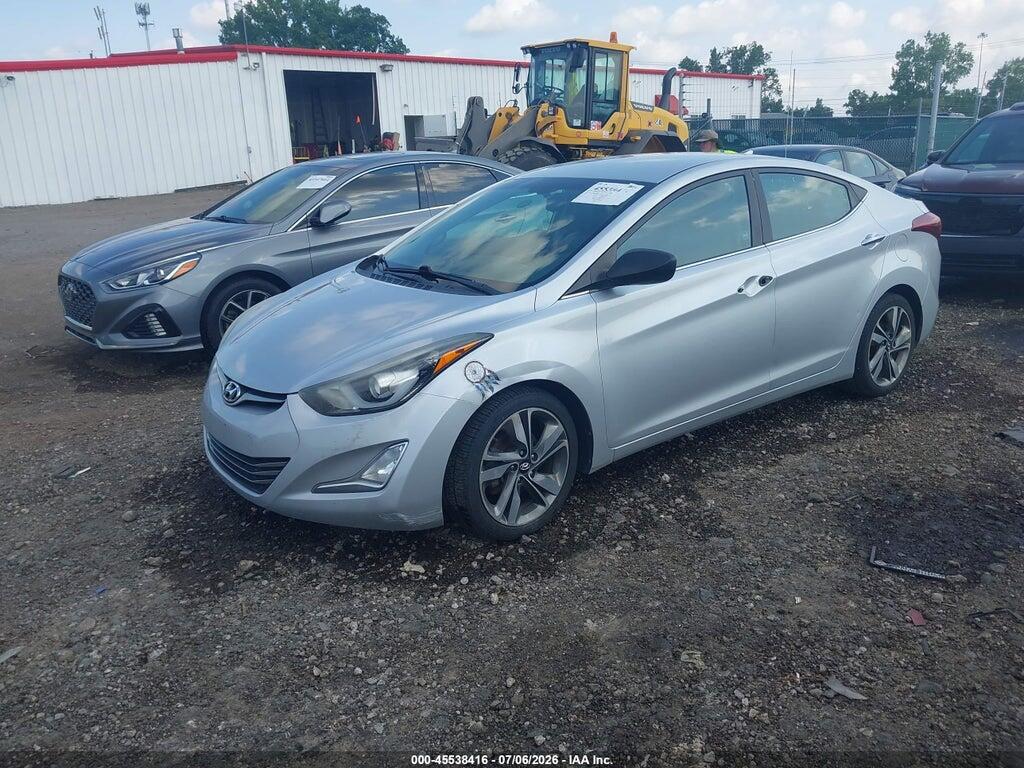 5NPDH4AE7EH460374 2014 HYUNDAI ELANTRA photo no. 2