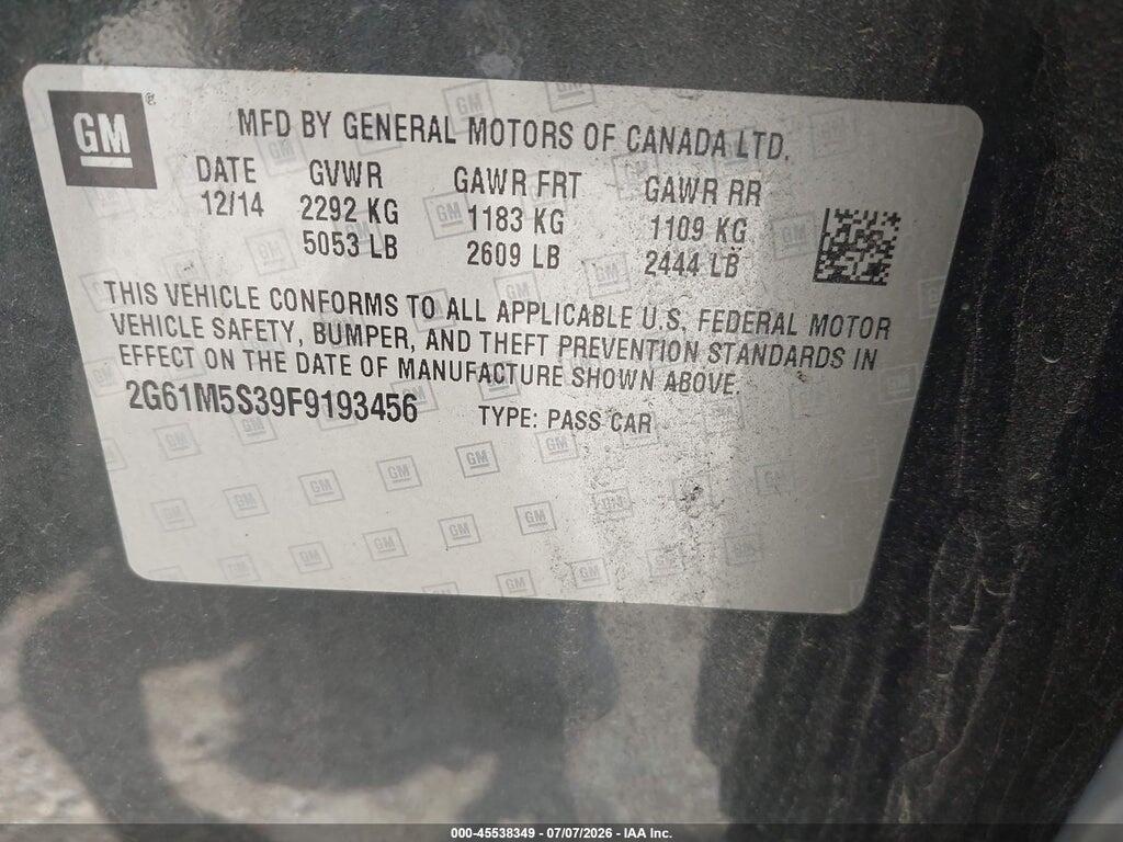 2G61M5S39F9193456 2015 CADILLAC XTS photo no. 9