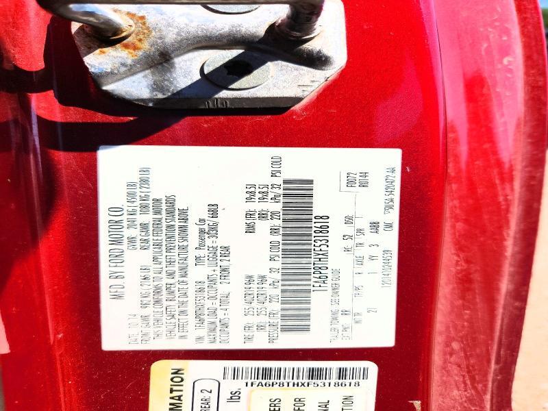 1FA6P8THXF5318618 2015 FORD MUSTANG photo no. 12