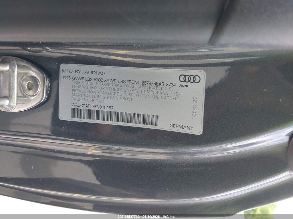 WAUCGAFH9FN010157 2015 AUDI S5 photo no. 9