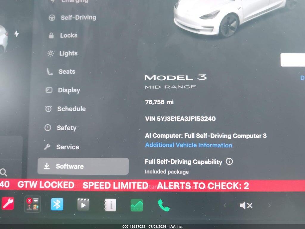 5YJ3E1EA3JF153240 2018 TESLA MODEL 3 photo no. 7