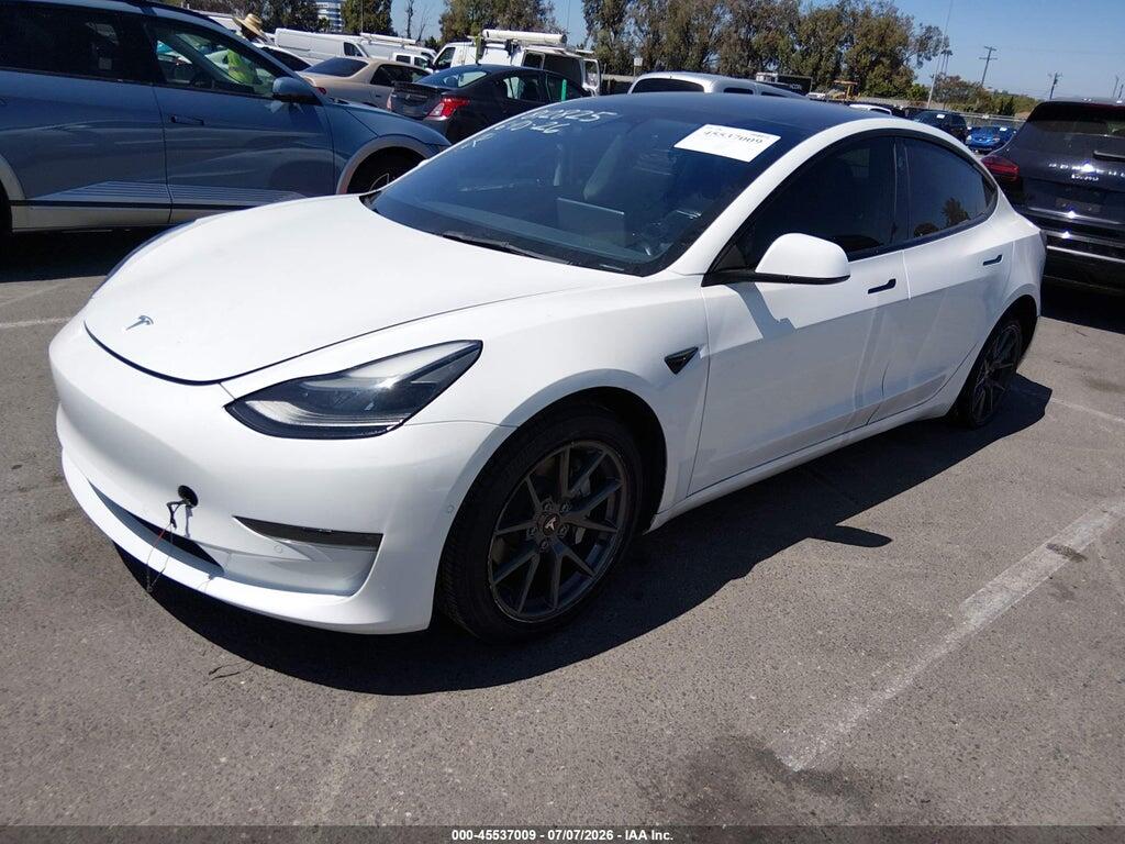 5YJ3E1EA9NF309299 2022 TESLA MODEL 3 photo no. 2