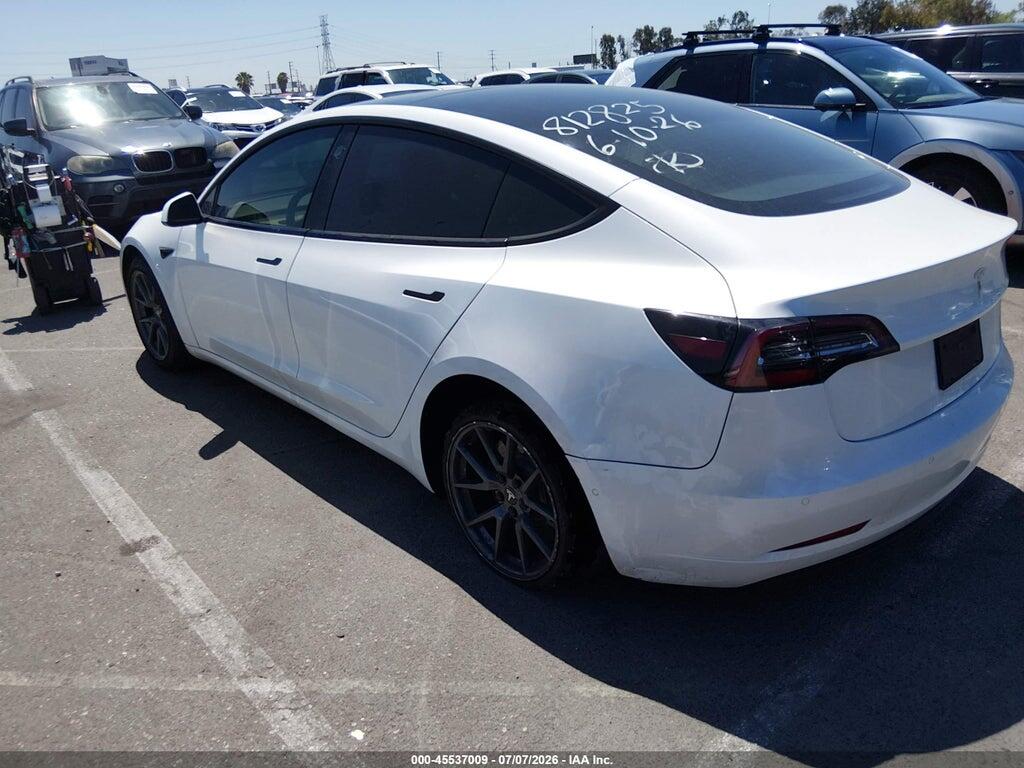 5YJ3E1EA9NF309299 2022 TESLA MODEL 3 photo no. 3
