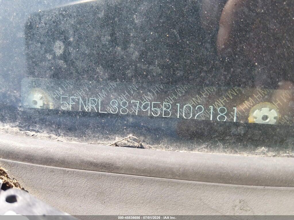 5FNRL38795B102181 2005 HONDA ODYSSEY photo no. 11