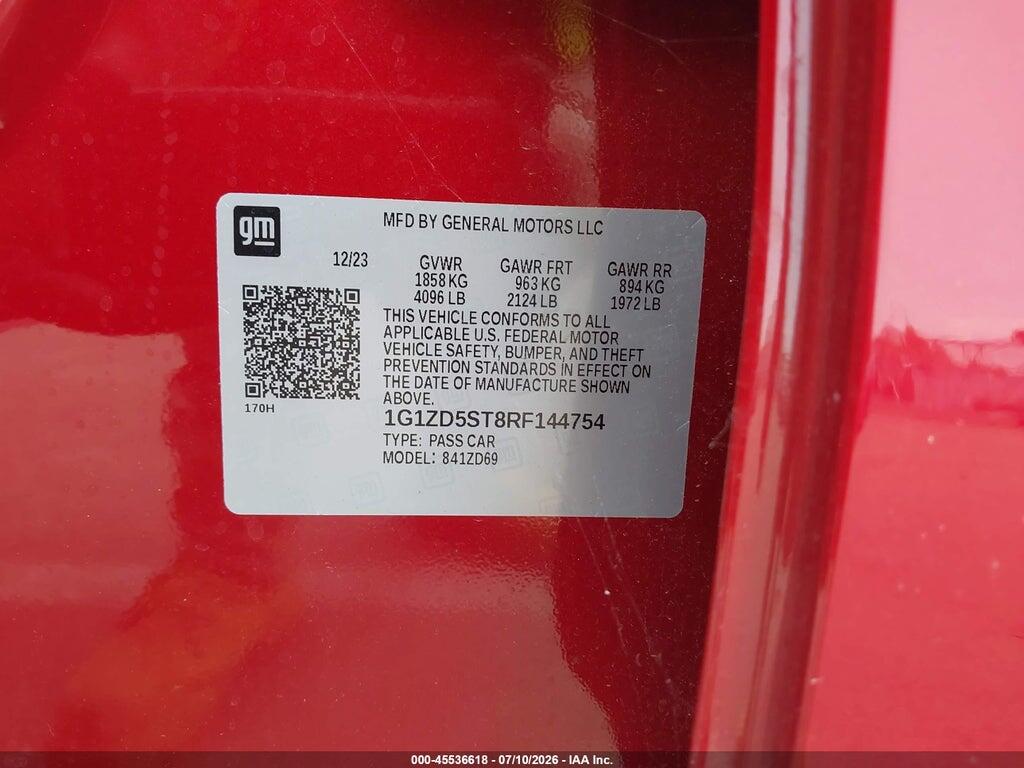 1G1ZD5ST8RF144754 2024 CHEVROLET MALIBU photo no. 9