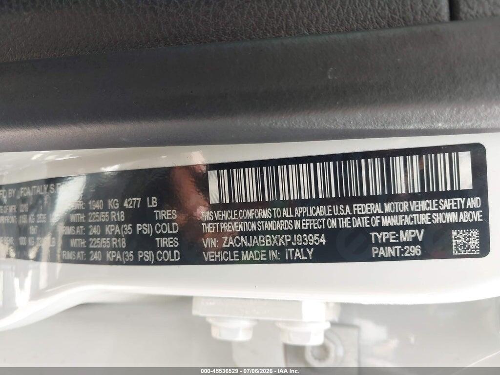 ZACNJABBXKPJ93954 2019 JEEP RENEGADE photo no. 9