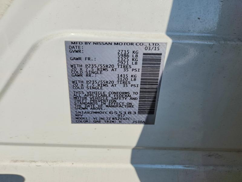 2015 NISSAN PATHFINDER S — Фото 13 из 13