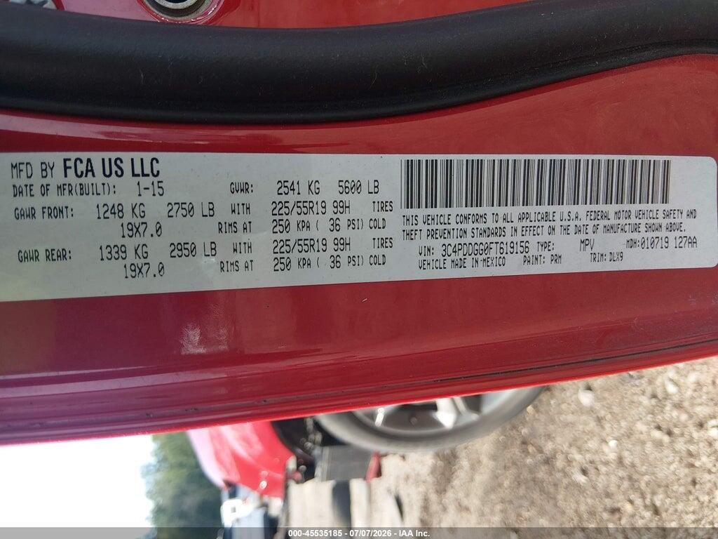 3C4PDDGG0FT619156 2015 DODGE JOURNEY photo no. 9
