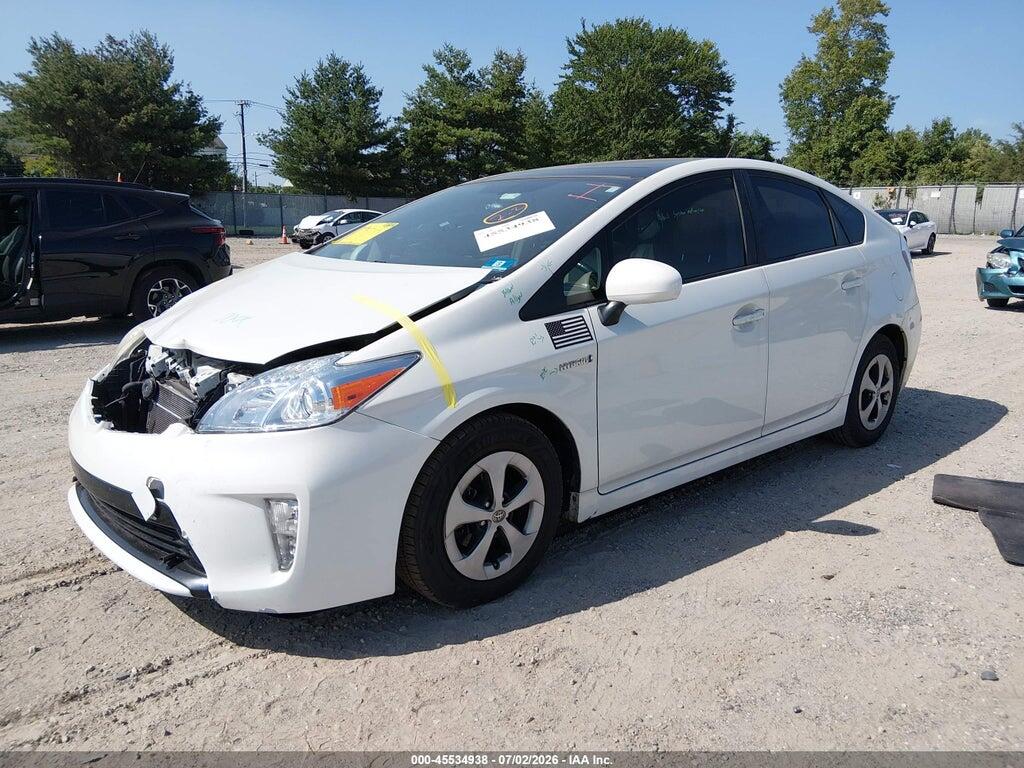JTDKN3DUXE1771267 2014 TOYOTA PRIUS photo no. 2