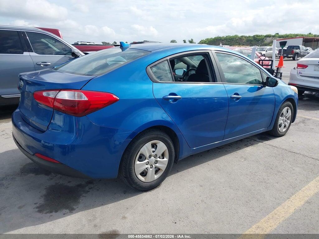 KNAFX4A65F5308533 2015 KIA FORTE photo no. 4