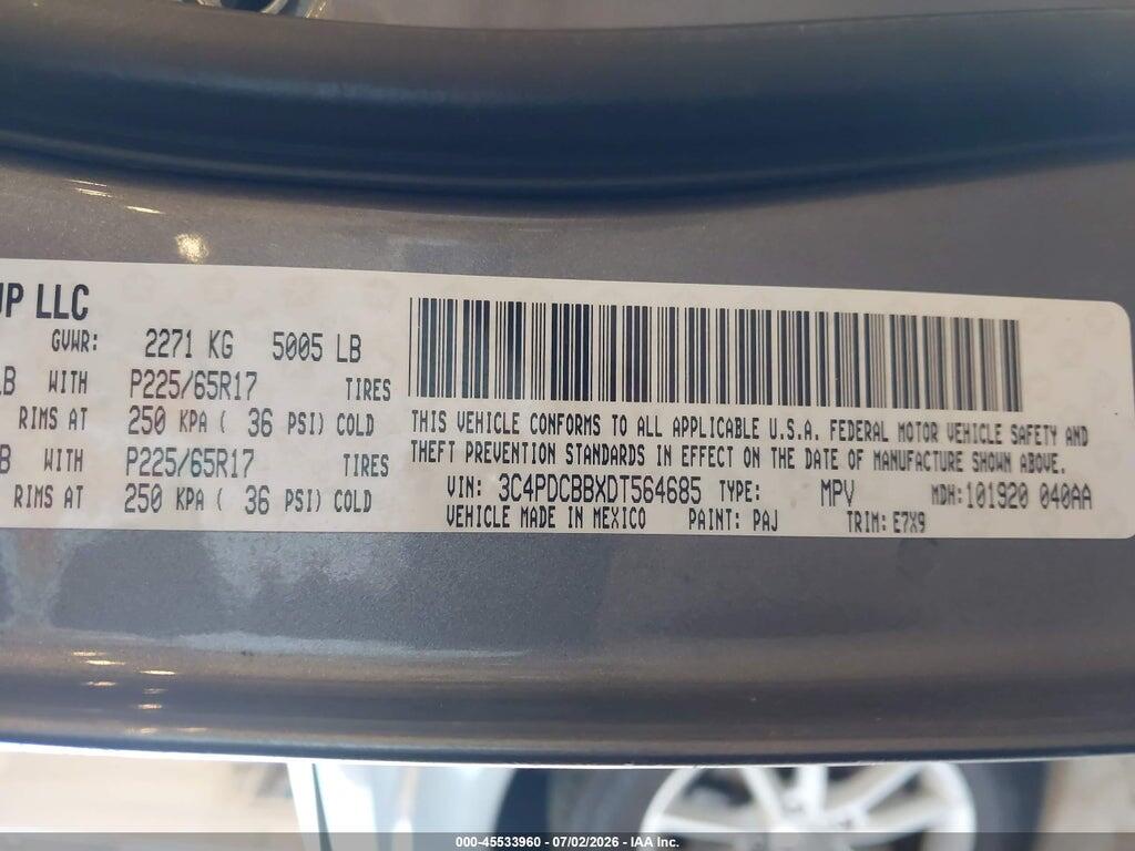 3C4PDCBBXDT564685 2013 DODGE JOURNEY photo no. 9