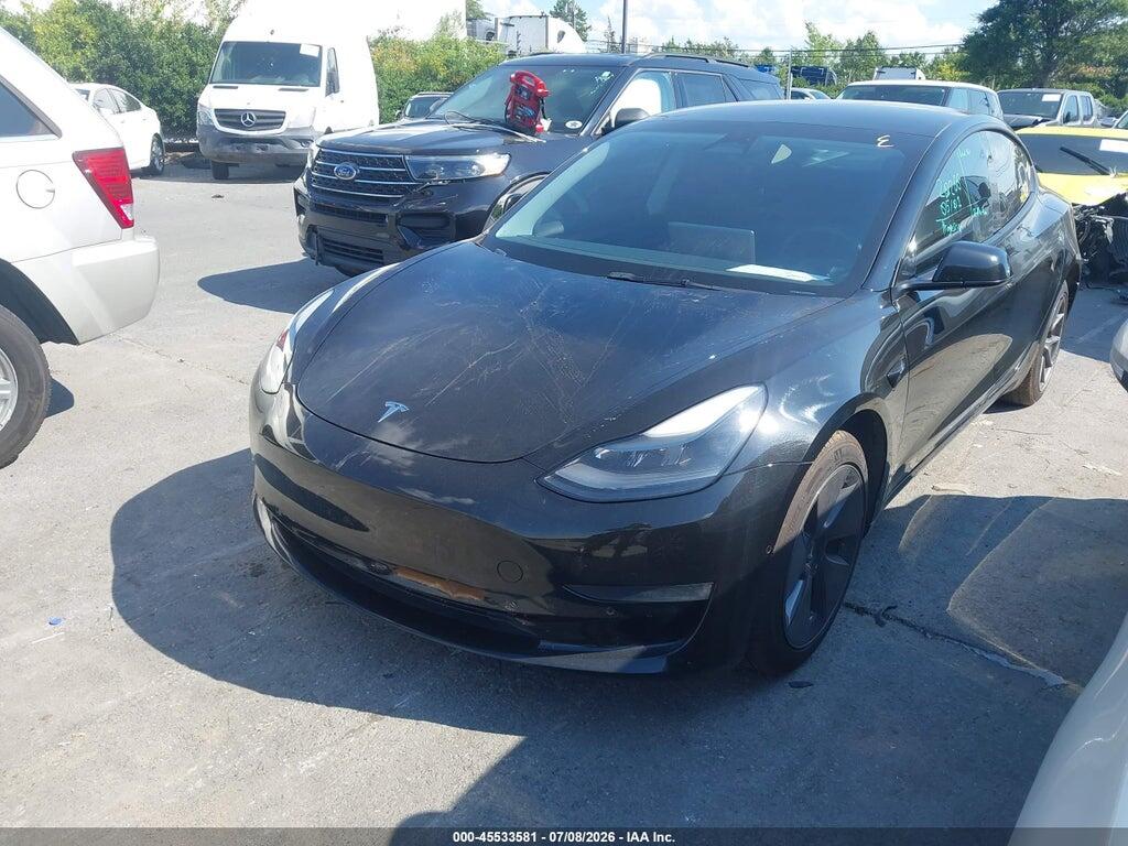 5YJ3E1EA8NF108381 2022 TESLA MODEL 3 photo no. 2