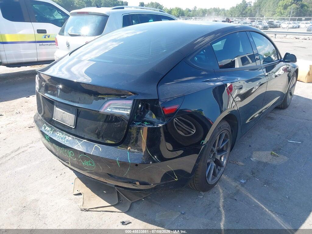 5YJ3E1EA8NF108381 2022 TESLA MODEL 3 photo no. 4