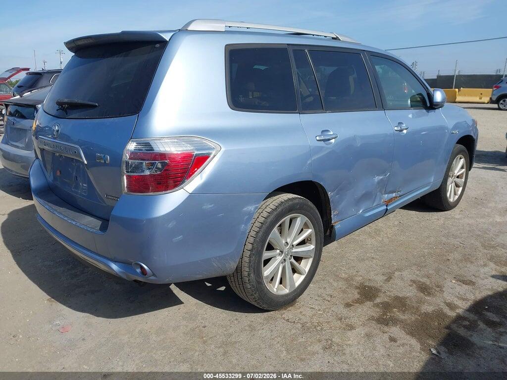 JTEJW3EH0A2045573 2010 TOYOTA HIGHLANDER HYBRID photo no. 4