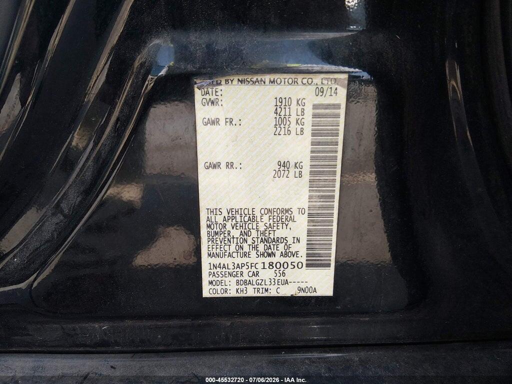1N4AL3AP5FC180050 2015 NISSAN ALTIMA photo no. 9