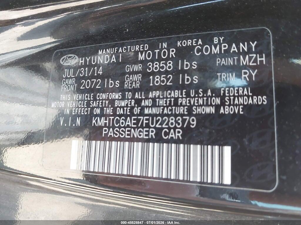 KMHTC6AE7FU228379 2015 HYUNDAI VELOSTER photo no. 9