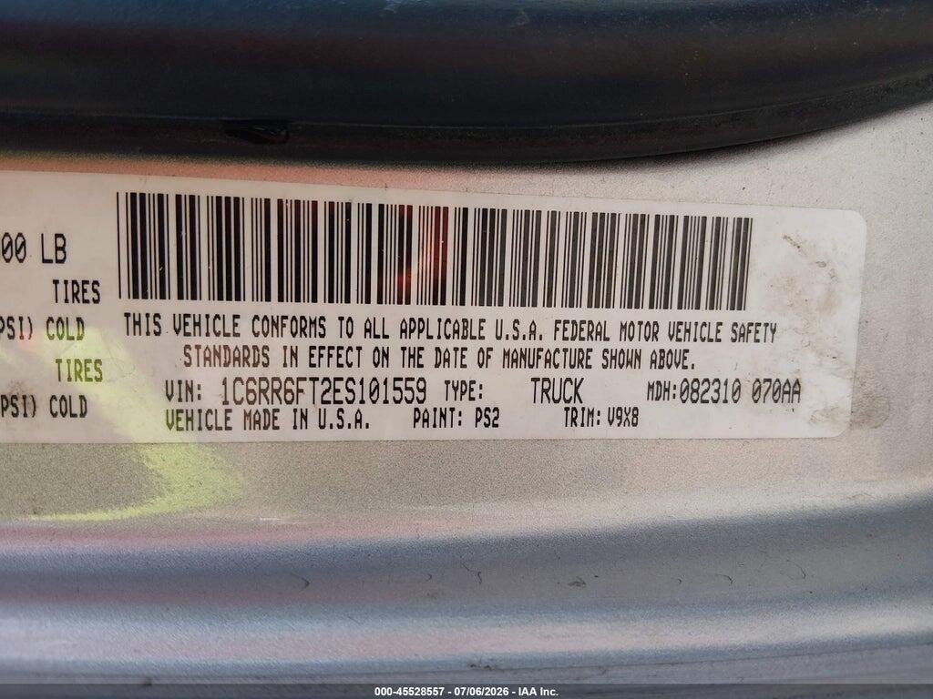 1C6RR6FT2ES101559 2014 RAM 1500 photo no. 9