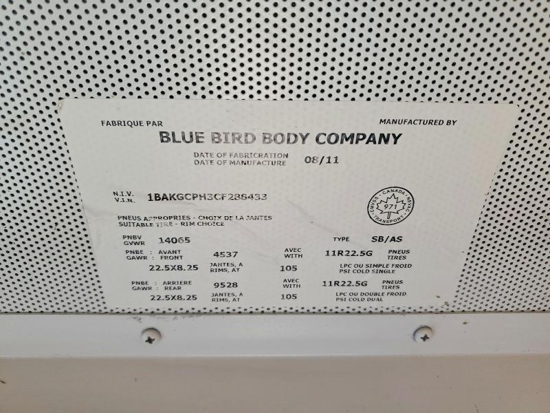 2012 BLUEBIRD VISION - SCHOOL BUS — Фото 10 из 10