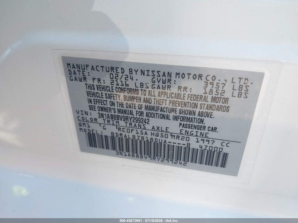 3N1AB8BV9RY299242 2024 NISSAN SENTRA photo no. 9