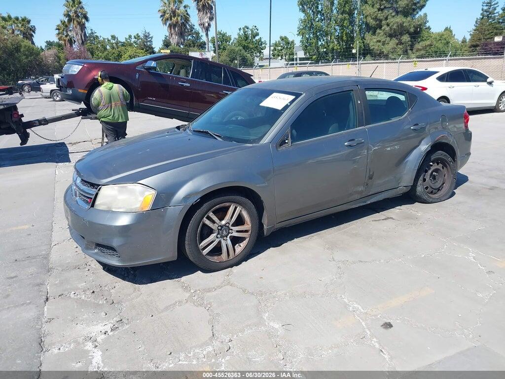 1C3CDZAB0CN217081 2012 DODGE AVENGER photo no. 2