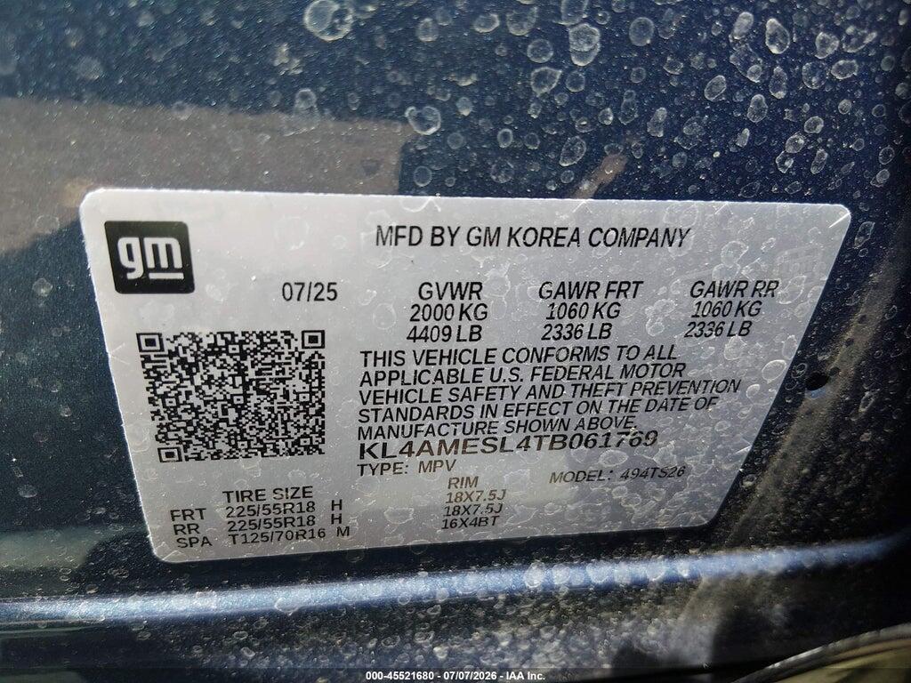 KL4AMESL4TB061769 2026 BUICK ENCORE GX photo no. 9