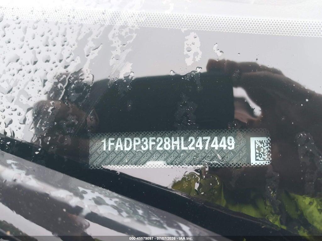 1FADP3F28HL247449 2017 FORD FOCUS photo no. 9