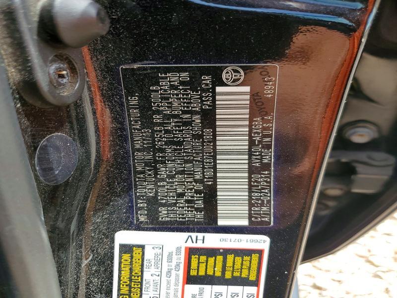 2014 TOYOTA AVALON HYBRID XLE PREMIUM — Фото 12 из 12