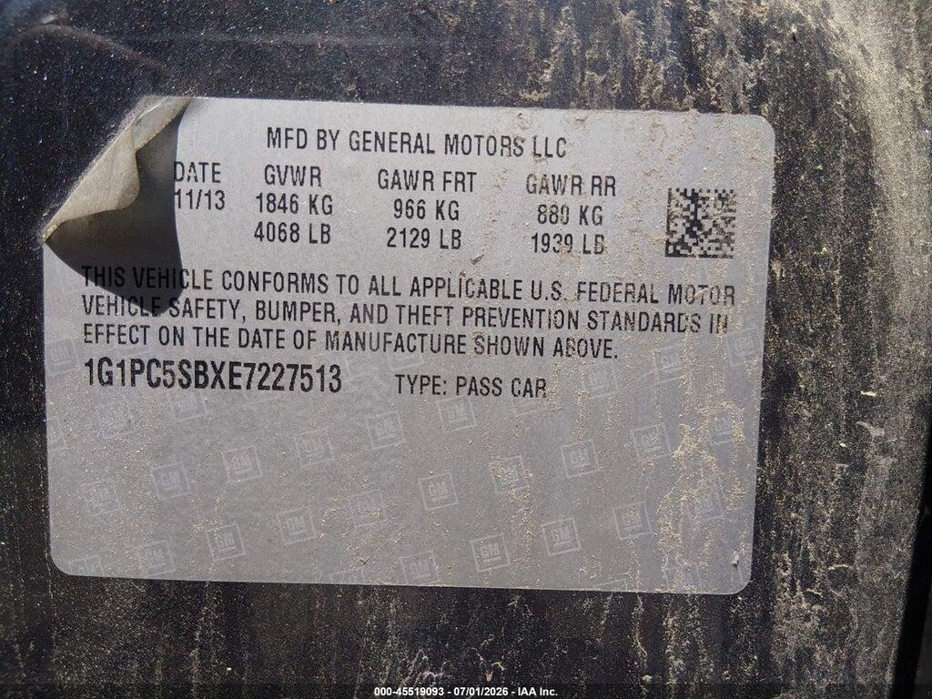 1G1PC5SBXE7227513 2014 CHEVROLET CRUZE photo no. 9