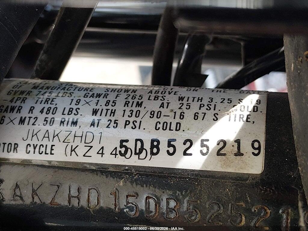 JKAKZHD15DB525219 1983 KAWASAKI KZ440 photo no. 10
