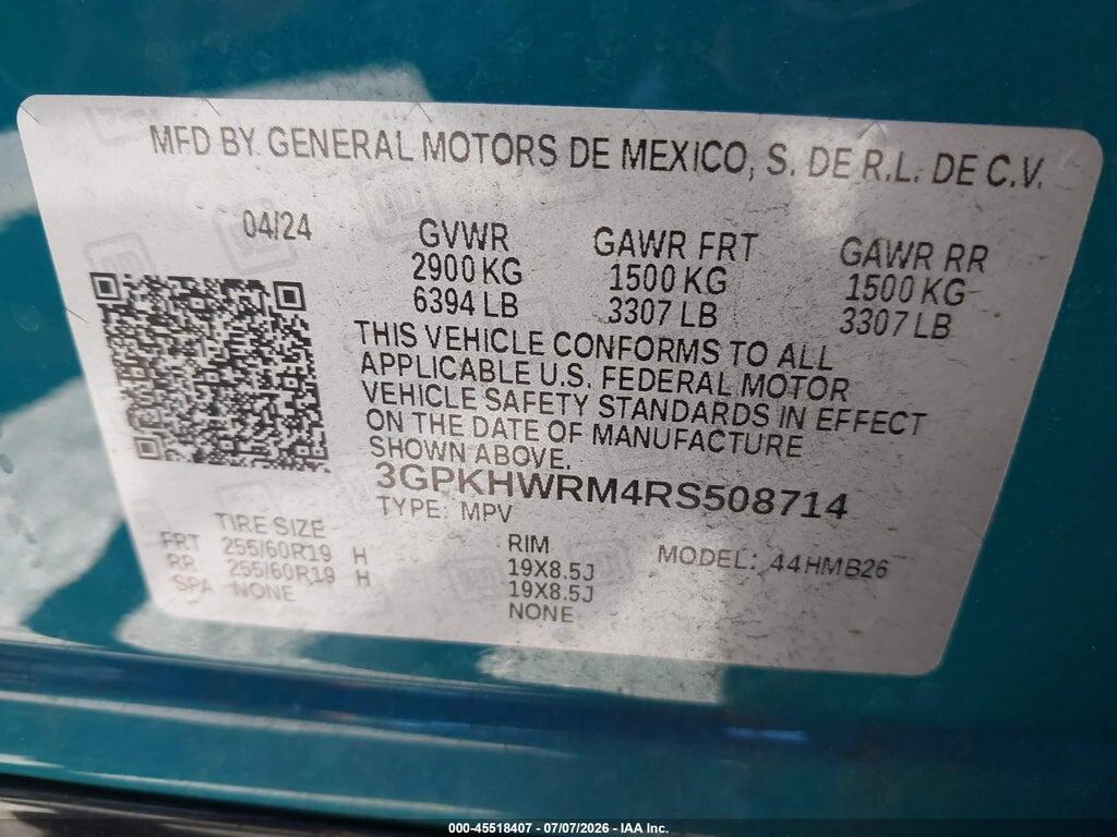 3GPKHWRM4RS508714 2024 HONDA PROLOGUE photo no. 9