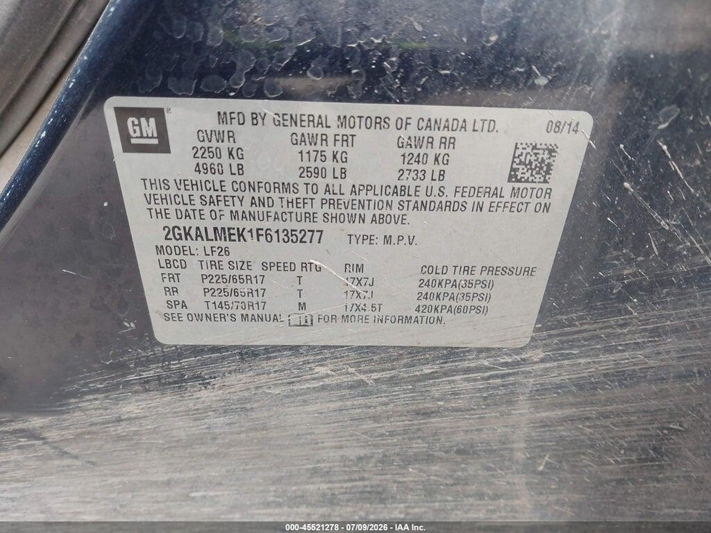 2GKALMEK1F6135277 2015 GMC TERRAIN photo no. 9